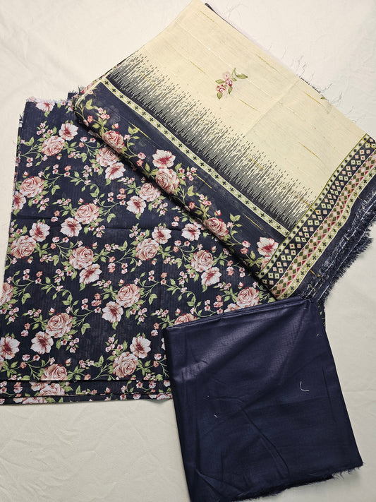 Print Lawn 3 piece Suit PL004