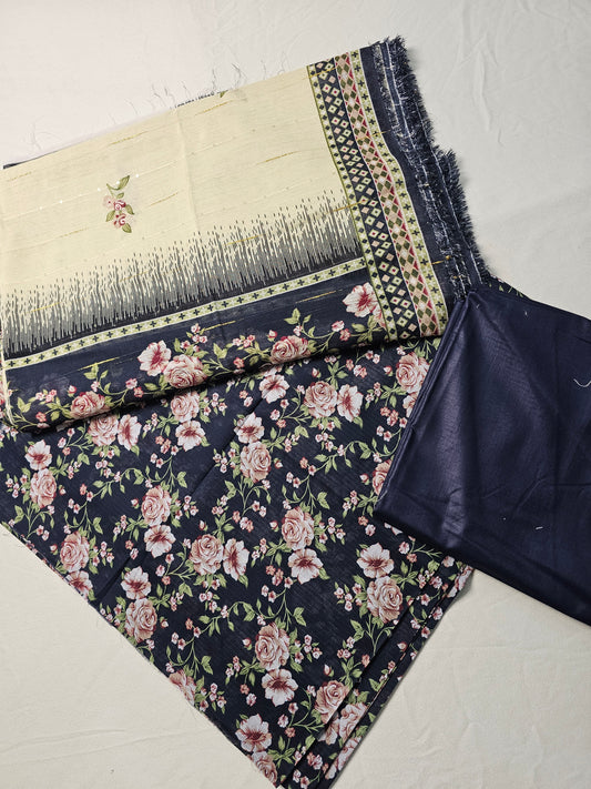 Print Lawn 3 piece Suit PL004