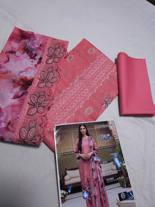 Print & Embroidered Lawn Suit PEL005